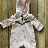 Pink Zip Up Pajama with Hoodie| newborn | Nike