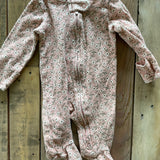 Pink Daisies Zip Up Pajama | newborn | Carter's