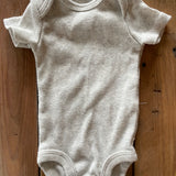 Light Gray Ribbed Onesie | newborn | Carter's