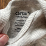 Light Gray Ribbed Onesie | newborn | Carter's
