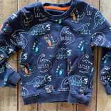 Blue Dino  Long Sleeve Shirt | 3T
