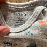 Gray Little Cars Onesie | newborn | Carter's