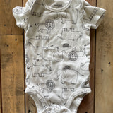 White Safari Onesie | 3-6 mo | Carter's