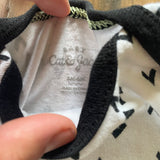 White and Black Onesie | 3-6 mo | Cat & Jack