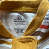 Striped Zip Up Pajama | newborn | Honest Baby