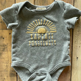 Radiate Positivity Onesie | 3-6 mo | Rabbit + Bear
