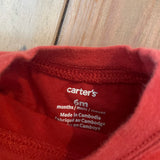 Red Long Sleeve | 3-6 mo | Carter's
