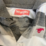 Gray & White Long Sleeve Onesie| 3-6 mo | Wrangler