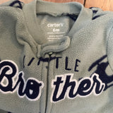 Little Brother Zip Up Pajama | 3-6 mo | Carter's