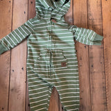 Green Stripe Romper | 3-6 mo | Carter's