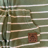 Green Stripe Romper | 3-6 mo | Carter's