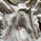 Delicate Flowers Zip Up Pajama | Cloud Island