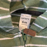 Green Stripe Romper | 3-6 mo | Carter's