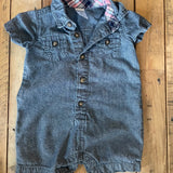 Denim Romper | 3-6 mo | Carter's
