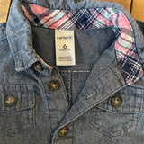 Denim Romper | 3-6 mo | Carter's