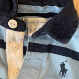 Blue Stripe Romper | 3-6 mo | Ralph Lauren