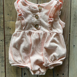 Pink Ruffle Shoulder Romper | Wonder Nation