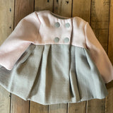 Pink & Gray Pea Coat | 0-3 mo | Tahari