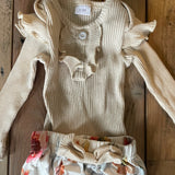 Flower Two Piece Set | 0-3 mo