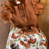 Chicken Two Piece Set | 0-3 mo