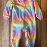 Fleece Rainbow  Zip Up Pajama | 12-18 mo | Kids HQ
