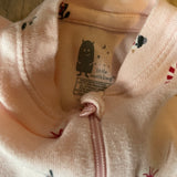 Pink Christmas Zip Up Pajama | 12-18 mo | Little Earthling