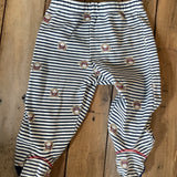 Monkey Stripe Footie Pants | 3-6 mo