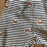 Monkey Stripe Footie Pants | 3-6 mo