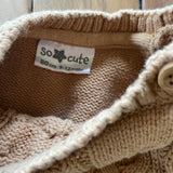 Beige Cable Knit Sweater Set | So Cute