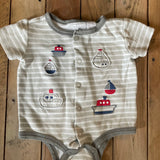 Ship & Boat Onesie| 3-6 mo | First Impressions