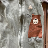 Little Bear Zip Up Pajama | Gerber