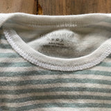 Short Sleeve Striped Onesie | Primary