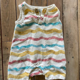 Colorful Waves Short Sleeve Romper | Old Navy