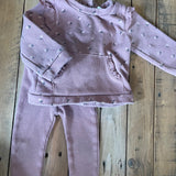 Purple Flowers Sweat Set | 9-12 mo | Nicole Miller