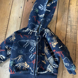 Dino Skeleton Sherpa Hoodie | 9-12 mo | Children's Place