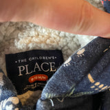 Dino Skeleton Sherpa Hoodie | 9-12 mo | Children's Place