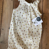 Mauve White  Romper | 3-6 mo | Focus