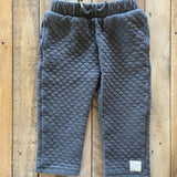Grey Quilted Pants | Mini Grayson