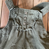 Olive Jumper Dress | 3-6 mo