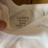 Plain White Onesie | 3-6 mo | Carter's