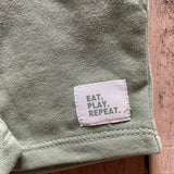 Eat Play Repeat Green Shorts | Garanimals