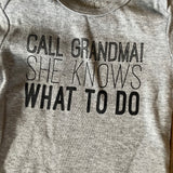 Call Grandma Onesie | 3-6 mo | Okie Dokie