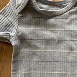 Blue Striped Ribbed Short Sleeve Onesie | Carter's