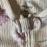 Daisy Zip Up Pajama | 3-6 mo | Carter's