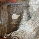 Plain Grey Romper | 3-6 mo | Primary