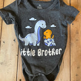 Little Brother Dino Onesie | 3-6 months
