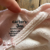 Pink Pointelle Hearts Onesie | 0-3 mo | Carter's
