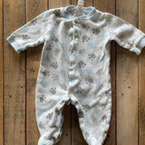 Paw Print Snap Up Pajama | Baby Gear