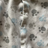 Paw Print Snap Up Pajama | Baby Gear