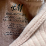 Organic Ribbed Onesie | 12-18 mo | H&M